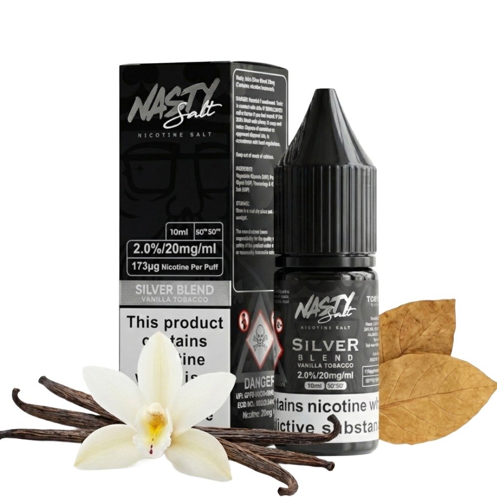Nasty Juice Silver Blend (Vanilla Tobacco) Salt Likit (30ml) 1 nastysilverblend saltlikit